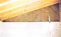 The above-ground portions of the upper level are insulated with 1/2-inch polystyrene and 3-1/2-inch fiberglass for a combined R-value of over 20.